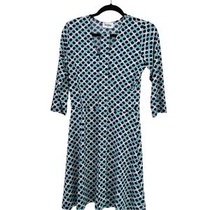 Leota Dotted Wrap Jersey Dress, medium
